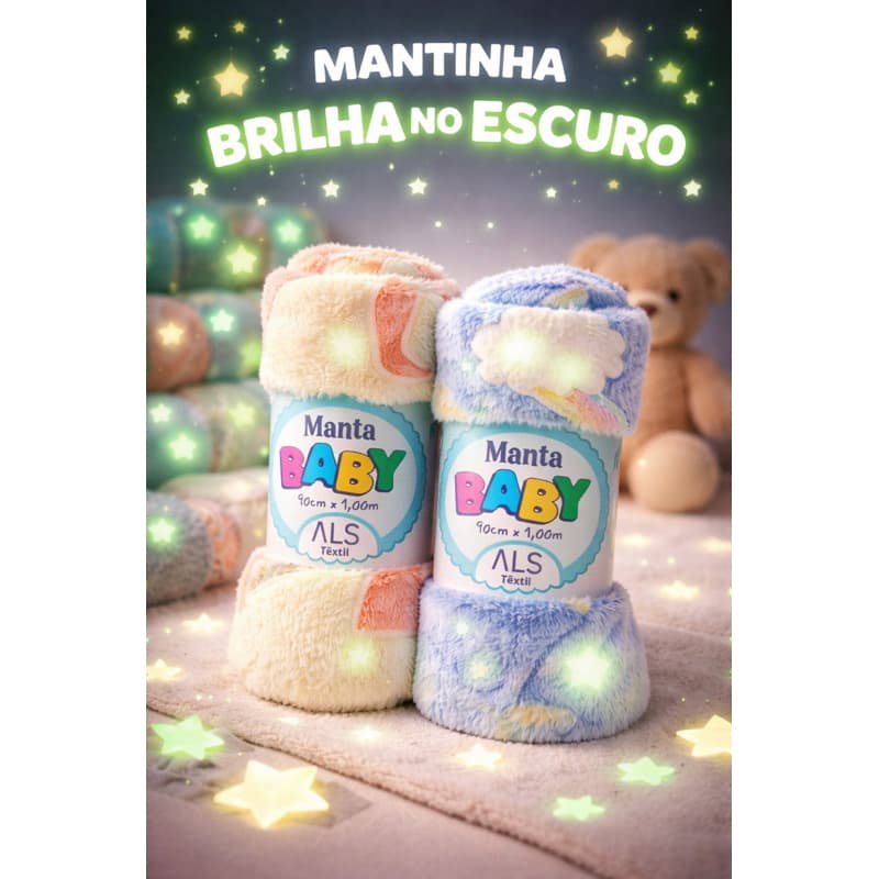 Mantinha Para Bebê Que Brilha no Escuro