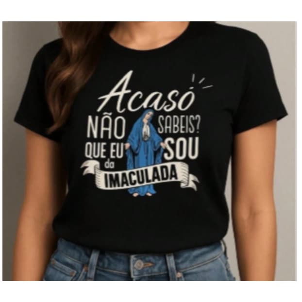 Camiseta Unissex Estampa Frase Religiosa Acaso Não Sabeis Estilo Casual Moderna T-shirt