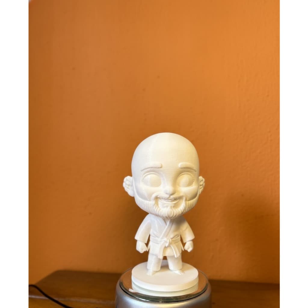 CARICATURA CARTOON 3D BRANCA MINIATURA PERSONALIZADA COM O SEU ROSTO