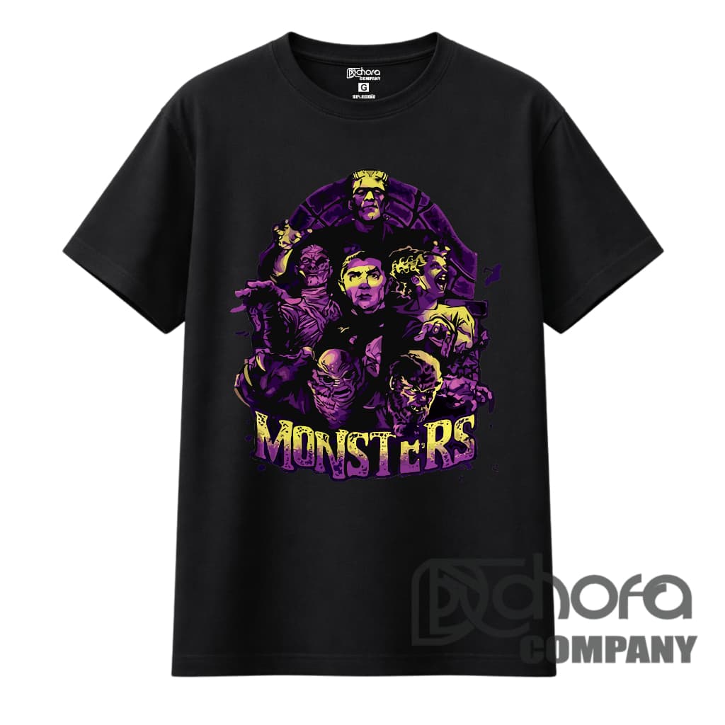 Camiseta Geek Qualidade Premium Monsters Terror Nostalgia 100% algodão ENVIO RÁPIDO