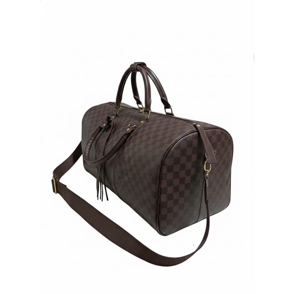 Mala de Mão Feminina, Bolsa de Viagem Xadrez, Bolsa Academia Luxo, Mala Báu Grande, Bolsa Blogueira, Mala Sacola Passeio