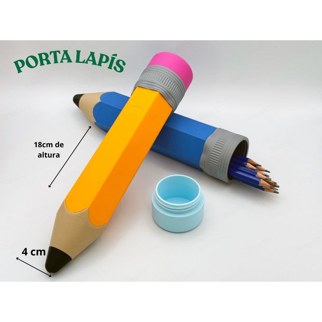 Estojo Personalizado em Formato de Lápis Criativo e Funcional
