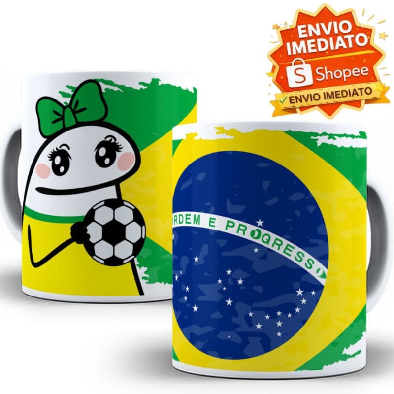Caneca Brasil 325ml – Copa do Mundo | Caneca Personalizada
