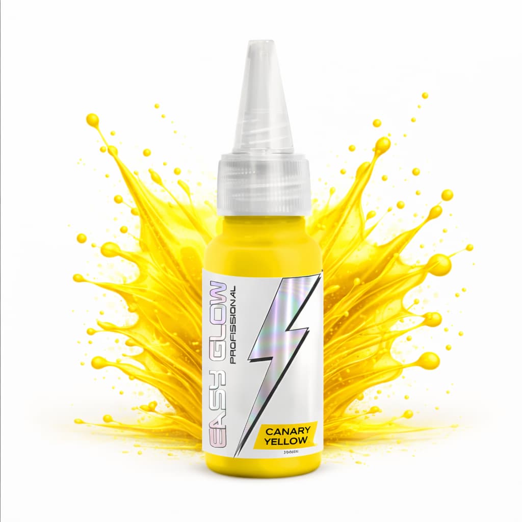 Tinta Tattoo Amarelo Canário / Canary Yellow Easy Glow Electric Ink | 15ml