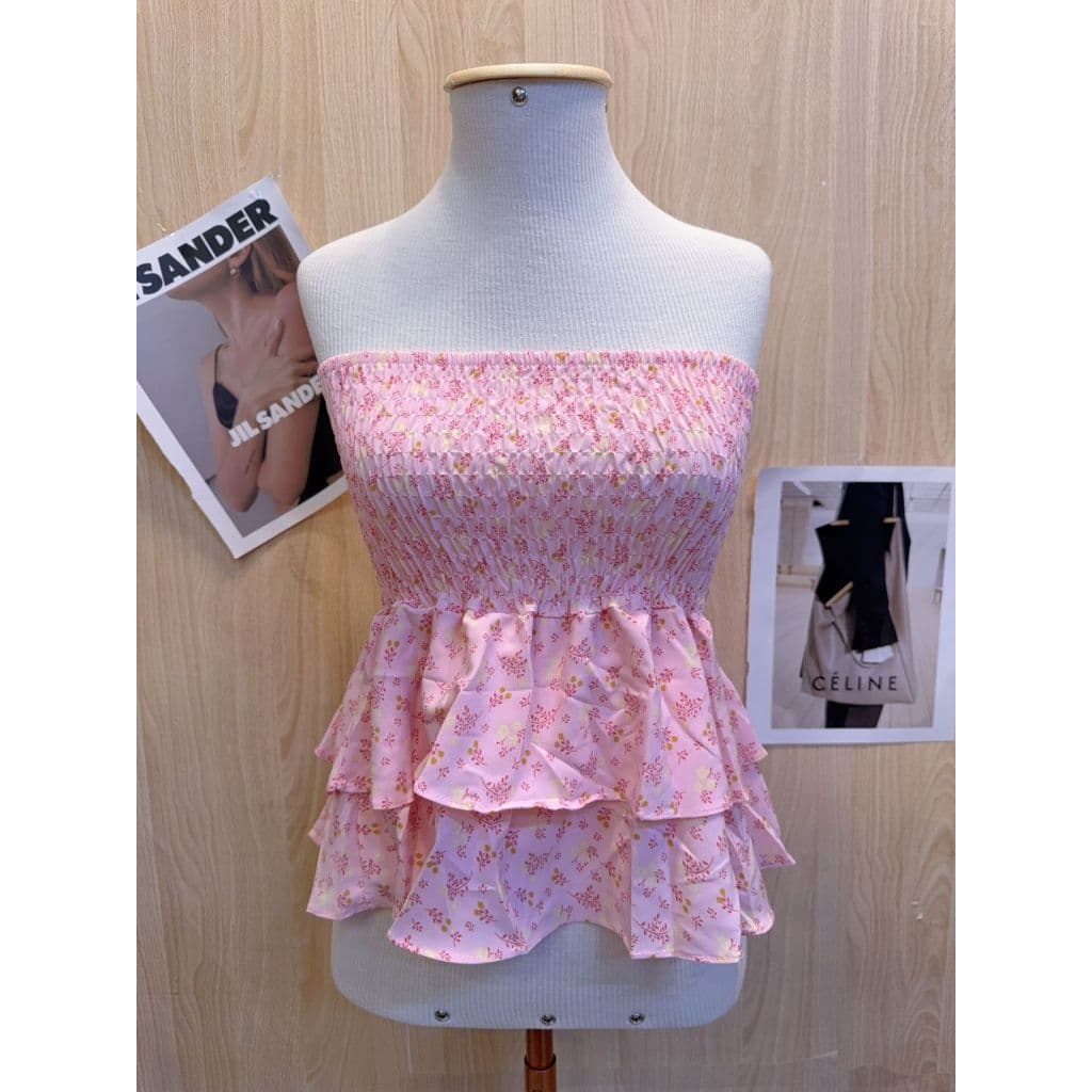 BLUSA VERÃO FLORAL VARIAÇÕES 2 babados