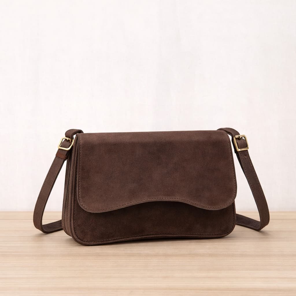Bolsa Feminina Baguete Tote Em Camurça Alça Regulavel Premium Moda Country!