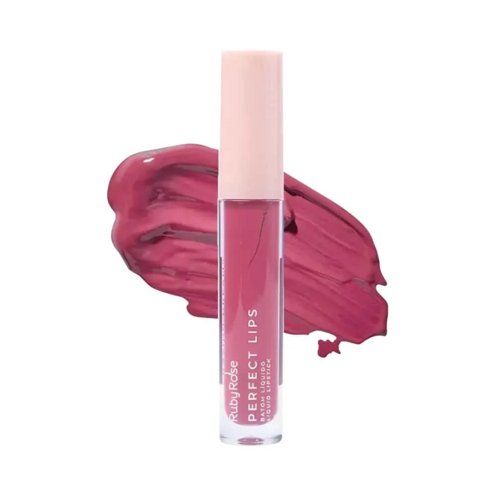 Batom Líquido Ruby Rose Matte Perfect Lips Rosa - Chasing Dreams Alta Cobertura Cor Vibrante
