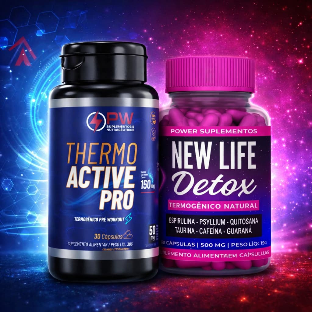 Thermo Active Pro 30 Cápsulas + 1 New Life Detox 60 Cápsulas