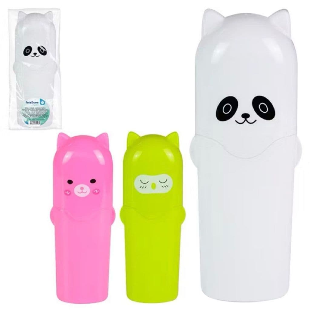 Porta Escova De Dente Infantil Bichinhos Fofos Pasta De Dente e Fio Dental Teen