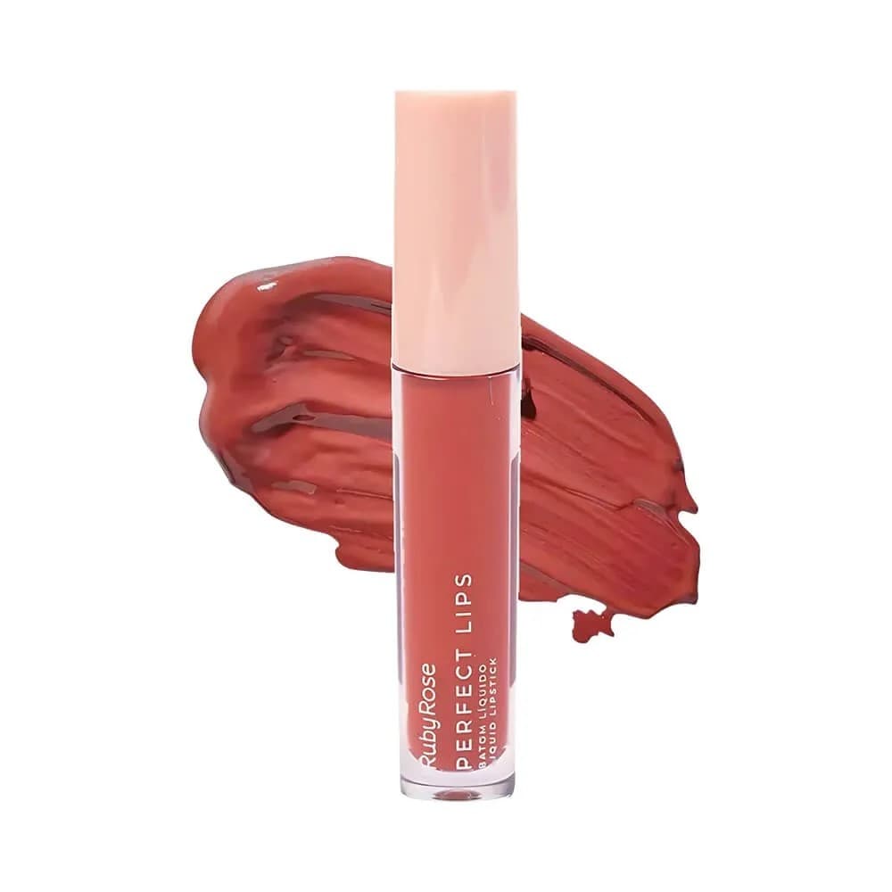 Batom Líquido Ruby Rose Matte Perfect Lips Nude - Dream Big Alta Cobertura Cor Vibrante