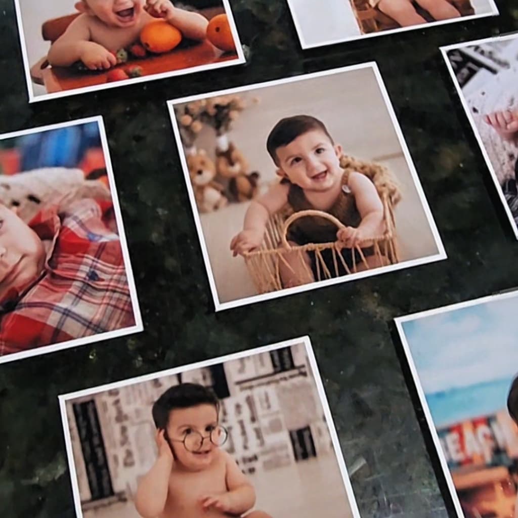Mini Foto Ímã Quadrado de Geladeira 5,7x5,7cm Estilo Instagram - [Kit] | Cores Vivas em Alta Qualidade | Envio Rápido