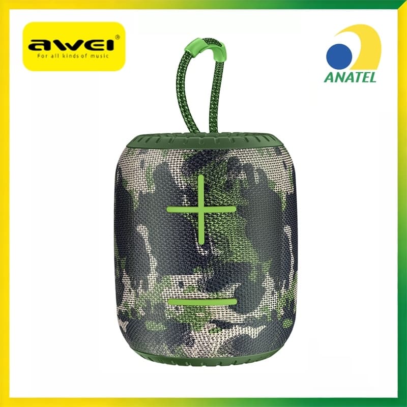 Caixa de Som Y526 Awei Bluetooth Portátil Potente Bateria 8h Som Nítido Graves Fortes Original