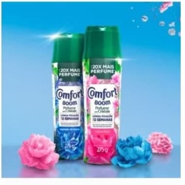 Perfume em Cristais Comfort Boom Explosão de Frescor 275g - Perfume Intenso e Dissolve Completo