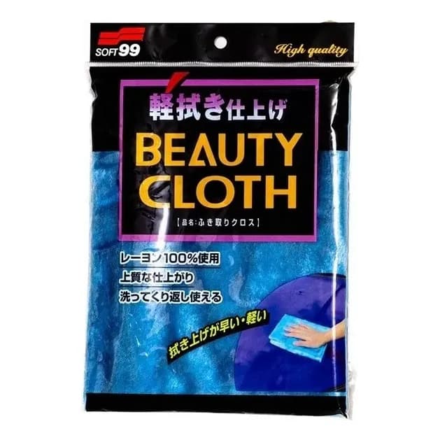 Toalha Lustro Rapido Beauty Cloth Pele De Raposa Soft99 Azul