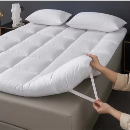 Pillow Top Cama Solteiro, Protetor de Colchão Toque de Pluma.