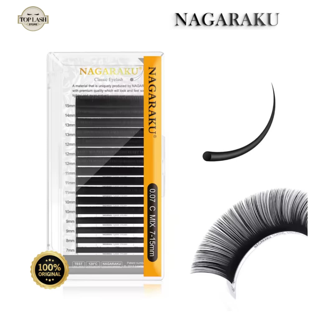 Cílios Nagaraku Classic Mix Fio a Fio Extensão De Cílios Original