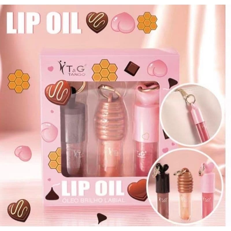Lip Oil T&G Tango Com 3 Unidades.