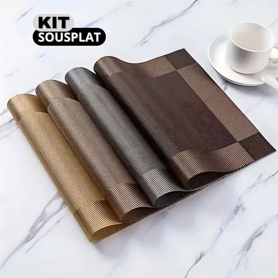 KIT 2, 4 e 6 Jogo Americano Sousplat Mesa Posta Jantar Contém Jogo de Mesa Design