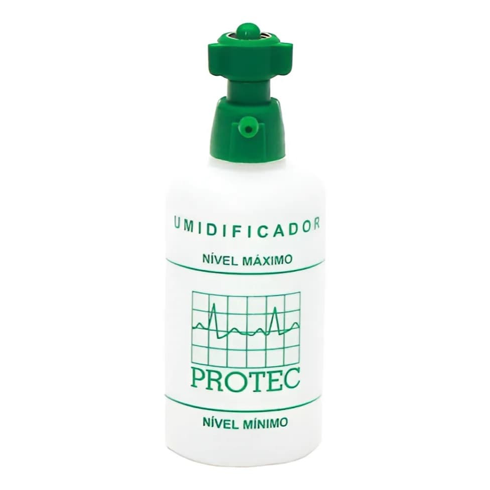 Copo Frasco Umidificador Para Oxigênio 250ml Protec