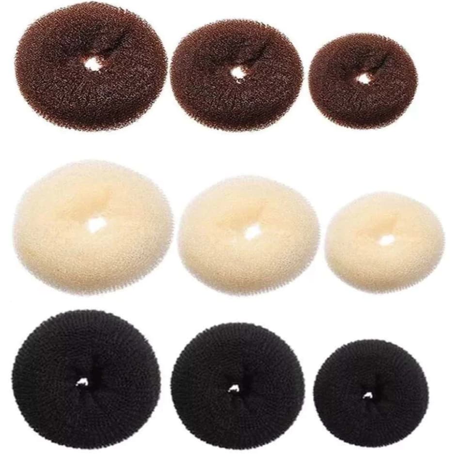 Esponja Rosquinha Para Fazer Coque - Tam P M G - Cores Sortidas