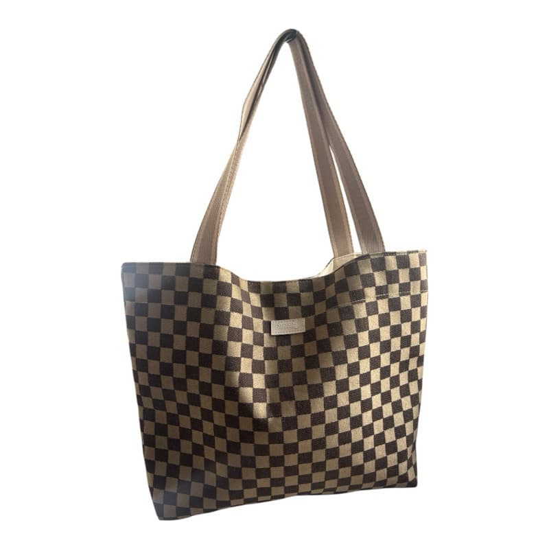 Bolsa Tote Feminina Grande de Lona 46x40cm | Espaçosa para Notebook, Trabalho e Dia a Dia