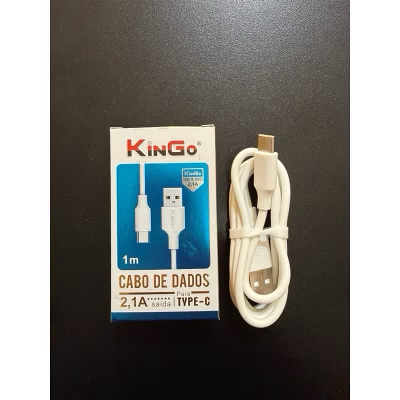 Cabo kingo USB TIPO C  Original Turbo Reforçado Carregamento rápido potente de alta qualidade