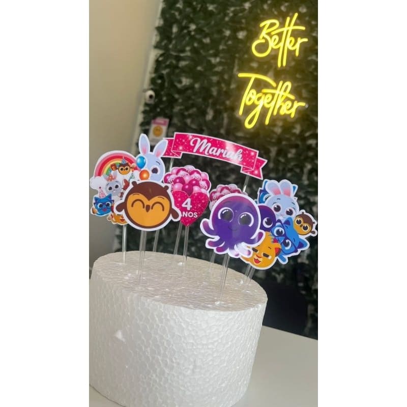 🎂 Topper de Bolo Personalizado – Diversos Temas 🎉
