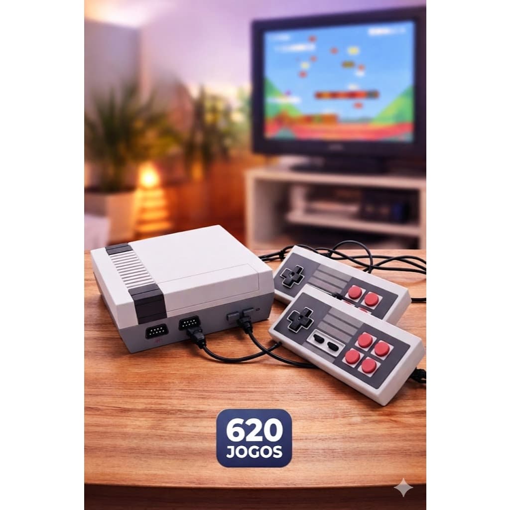 Mini Vídeo Game Retrô Portátil Console 620 Jogos INOVA CON-12656