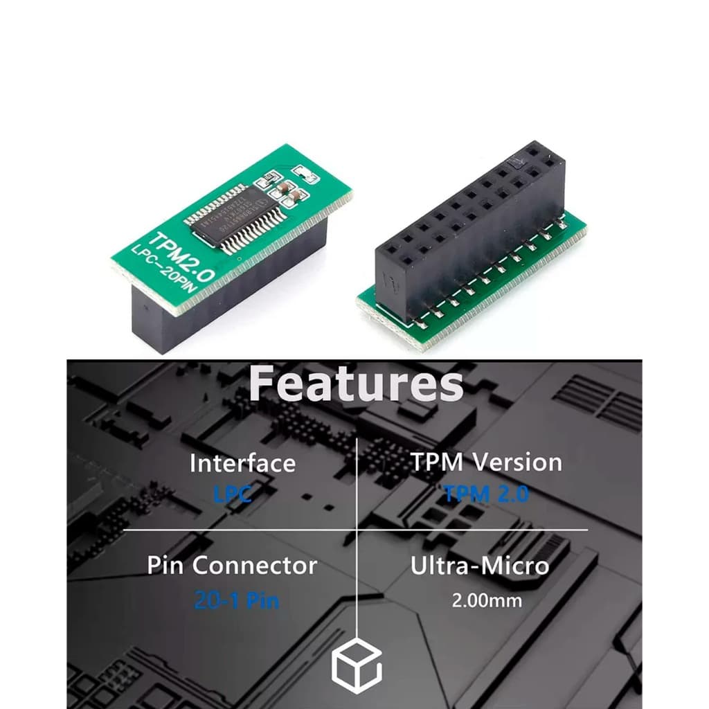 Módulo De Segurança De Criptografia Tpm 2.0 Lpc-20pin