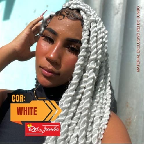 Cabelo Ser Mulher Super Jumbo de 399g Cor White para Cabelos Longos Com Volume e Estilo