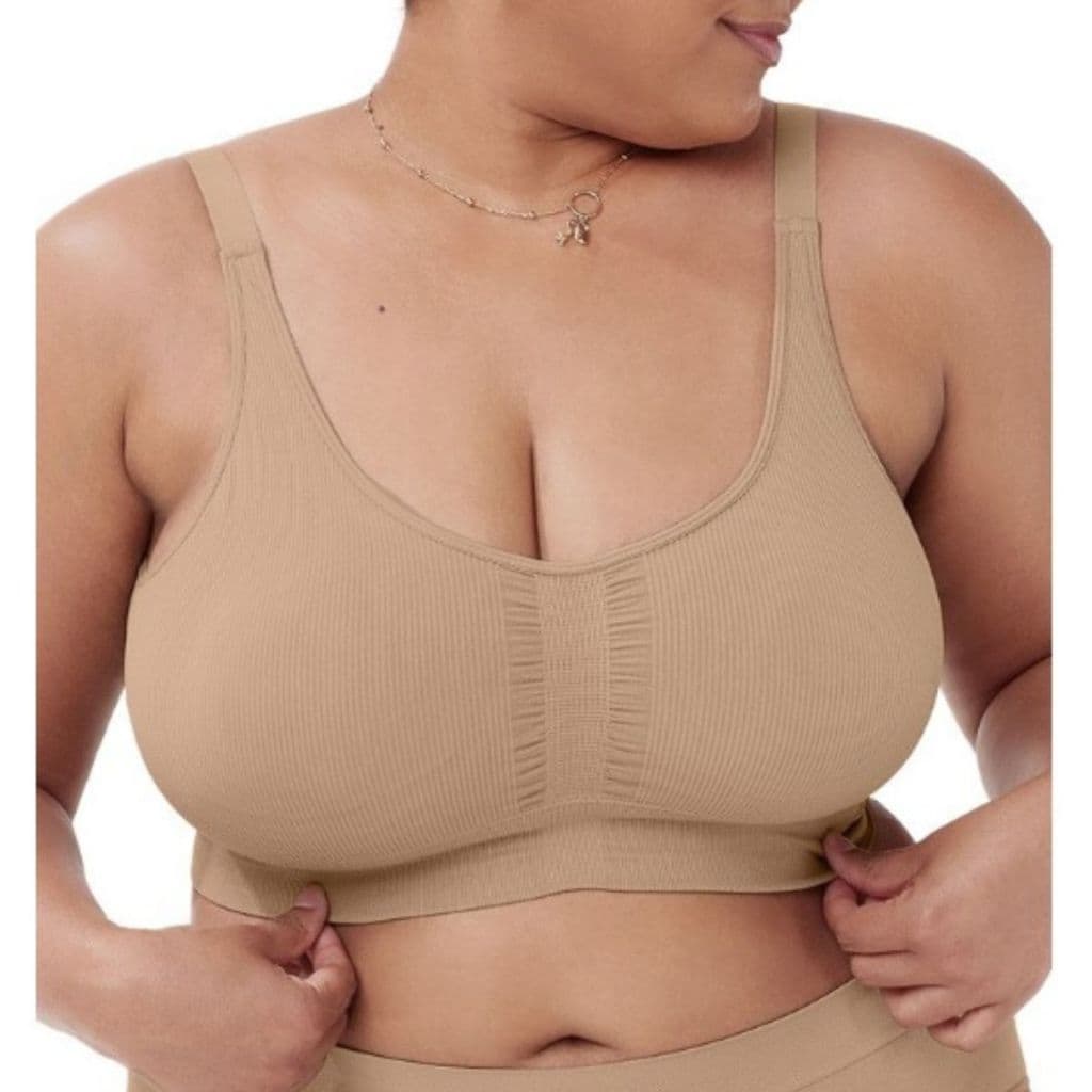 Sutiã Básico Sem Costura Plus Size Gestante Amamentação Maternidade Confortável
