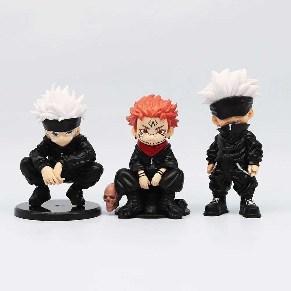 Jujutso Kaisen Satoru Gojo Sukuna Megumi Action Figure Boneco Colecionavel Anime