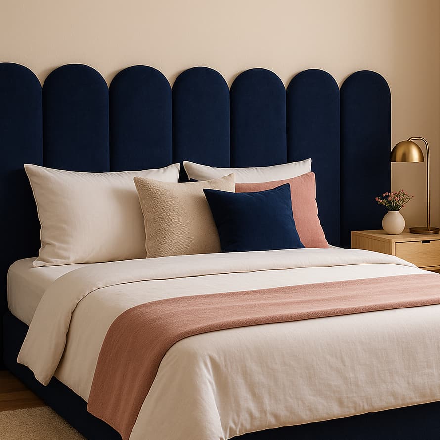 Kit 10 Cabeceira Premium NUVEM Envio FULL Autocolante- Cama - Solteiro - Casal - Queen - King