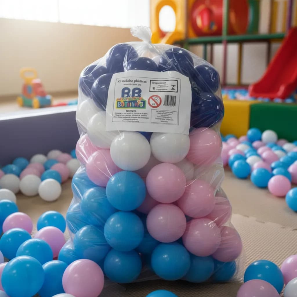 Kit 50 Bolinhas Coloridas para Piscina de Bolinhas Infantil Resistente