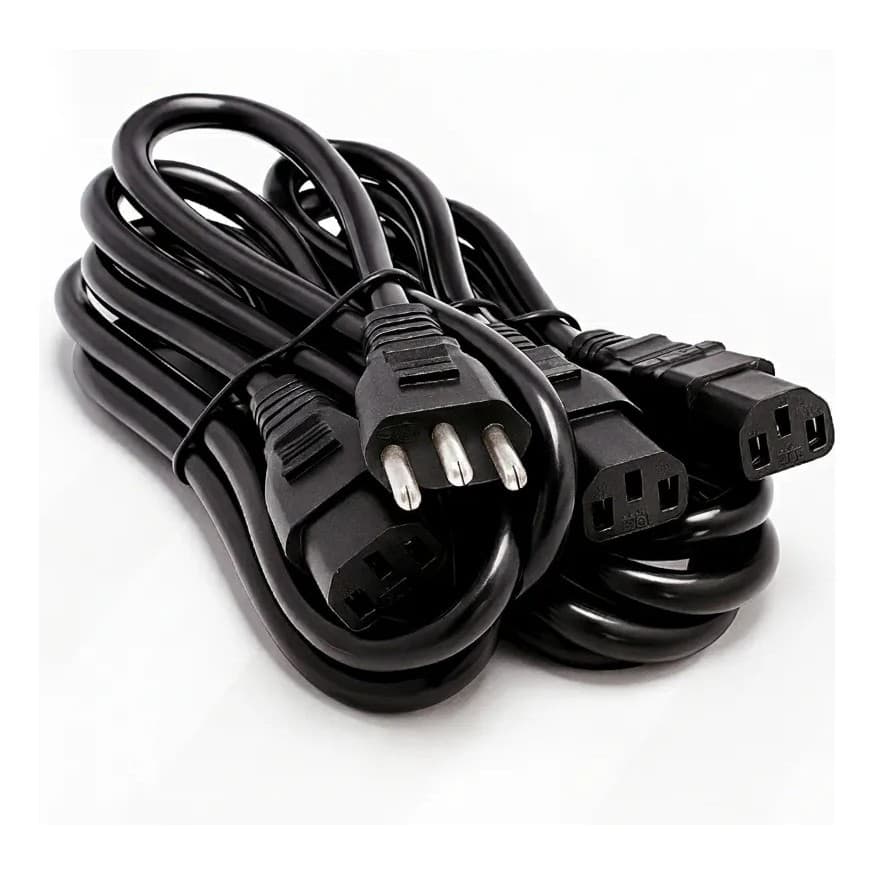 Cabos De Força Energia Atx Tripolar Padrão Pc 110v/220v