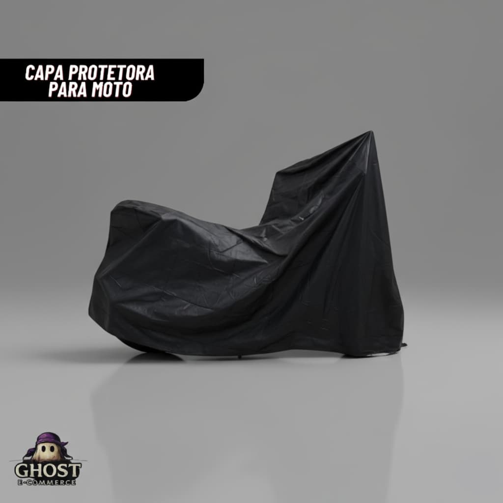 Capa Para Moto Feita Em Couro Flanelado Proteção Contra Chuva Sol Poeira Riscos Raios UV Rápida
