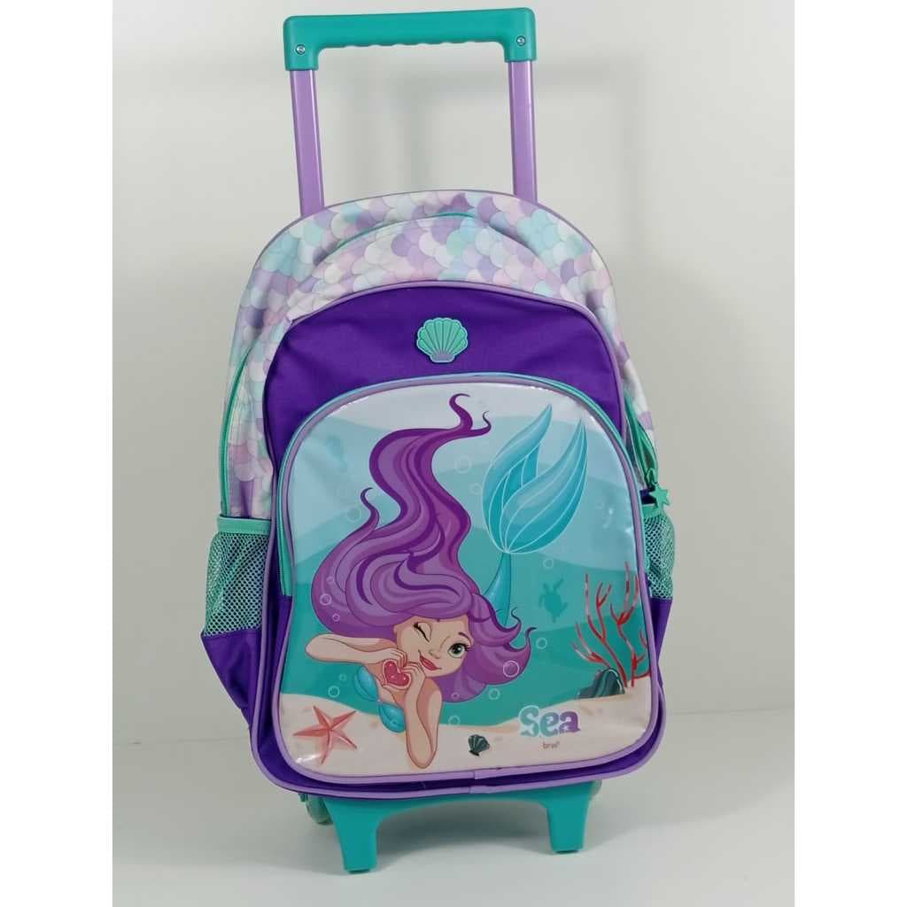 Mochila de Rodinha Escolar Da Sereia Sea