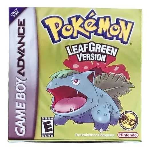 Pokémon Leaf Green Version - Game Boy Advance - Repro