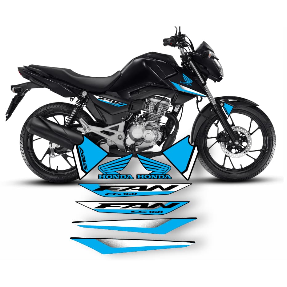 Adesivos para fan 160 2025 modelo titan