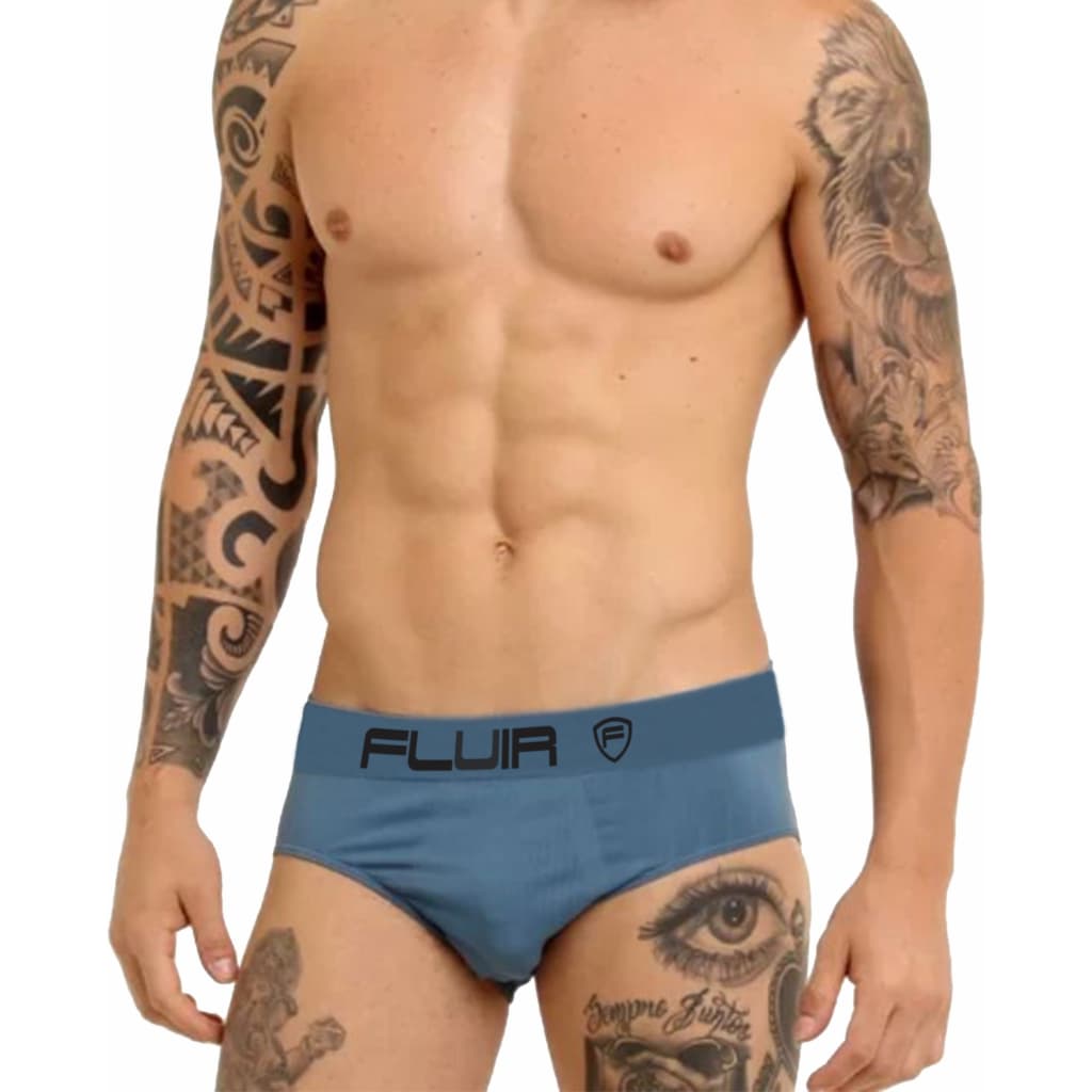 Kit 5 Cuecas Slip Tradicional Masculino Microfibra Adulto