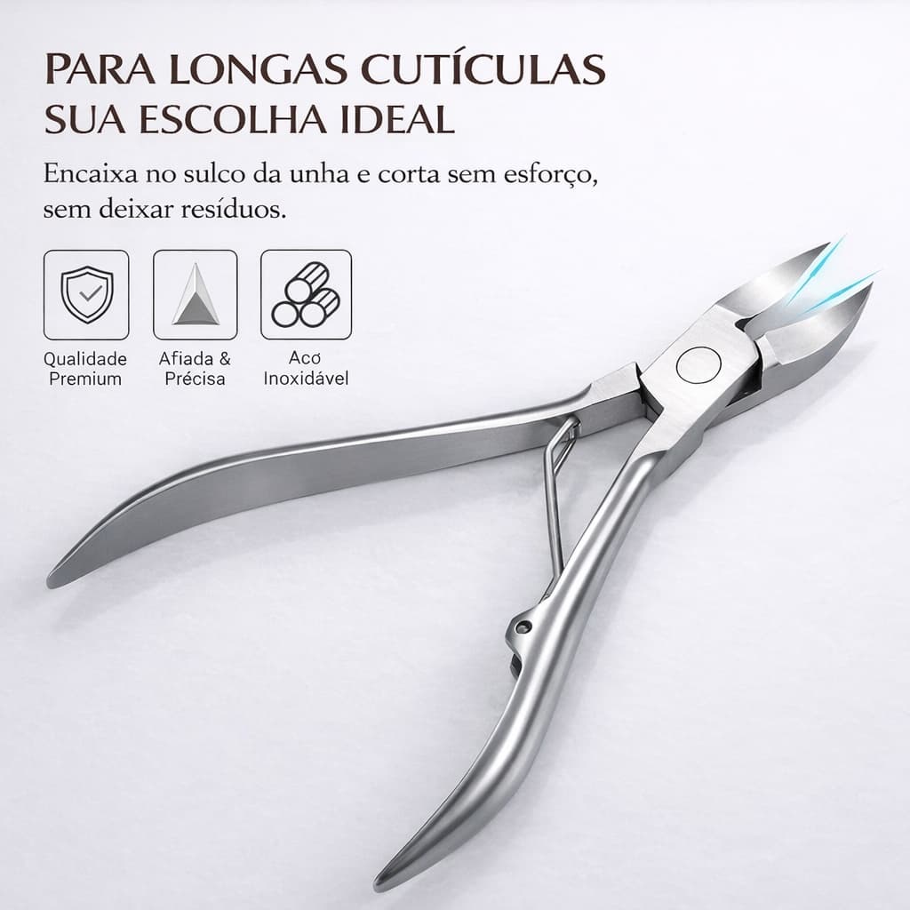 Alicate Profissional para Unhas Encravadas e Grossas dos Pés | Aço Inoxidável | Corte Preciso | Uso Manicure/Podologia