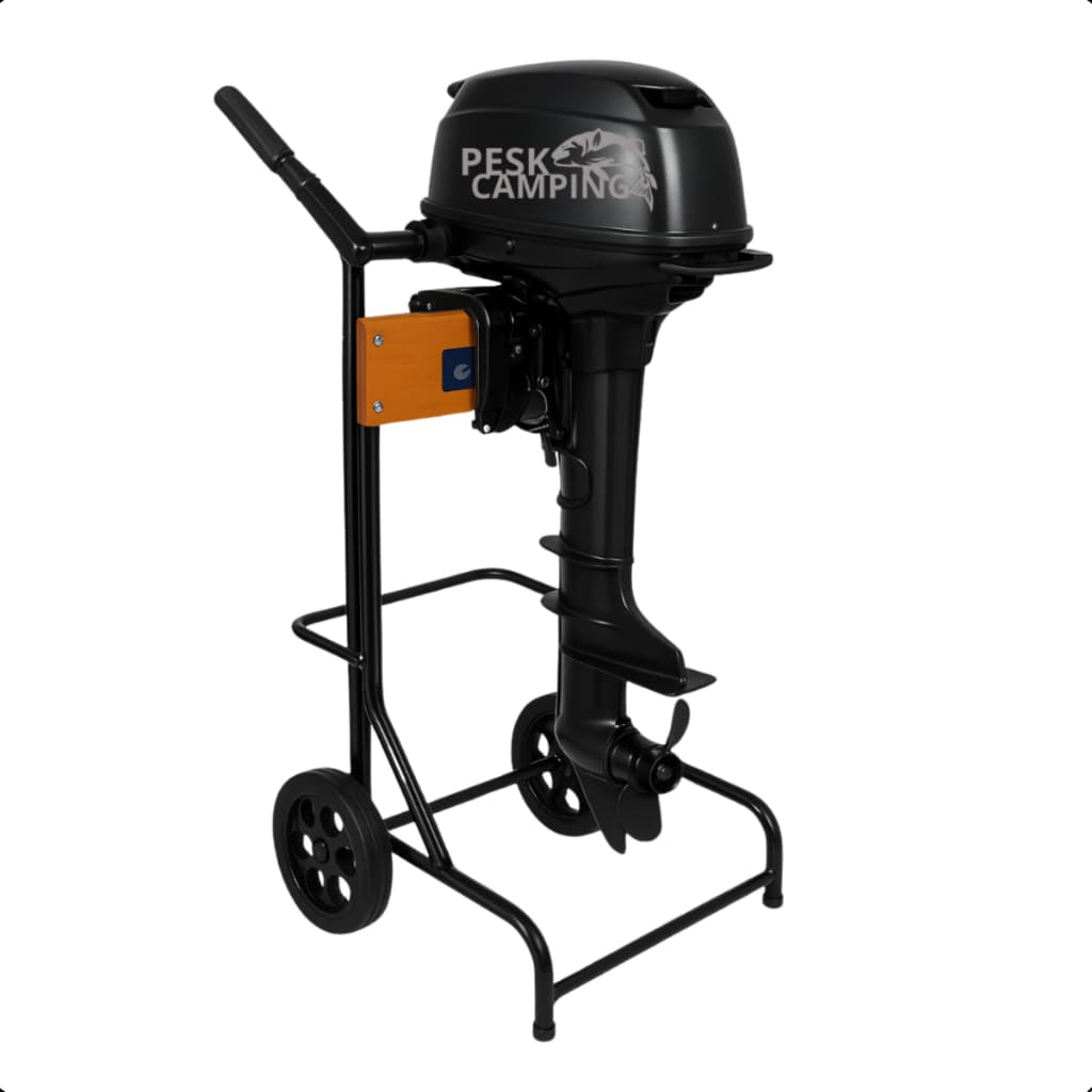 Carrinho Suporte Com Rodinhas P/ Motor Popa Ate 25 Hp Forte