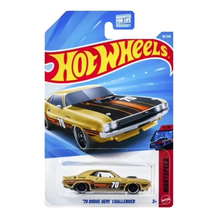 Hot Wheels '70 Dodge Hemi Challenger 36/250 Nightspeed JJJ07