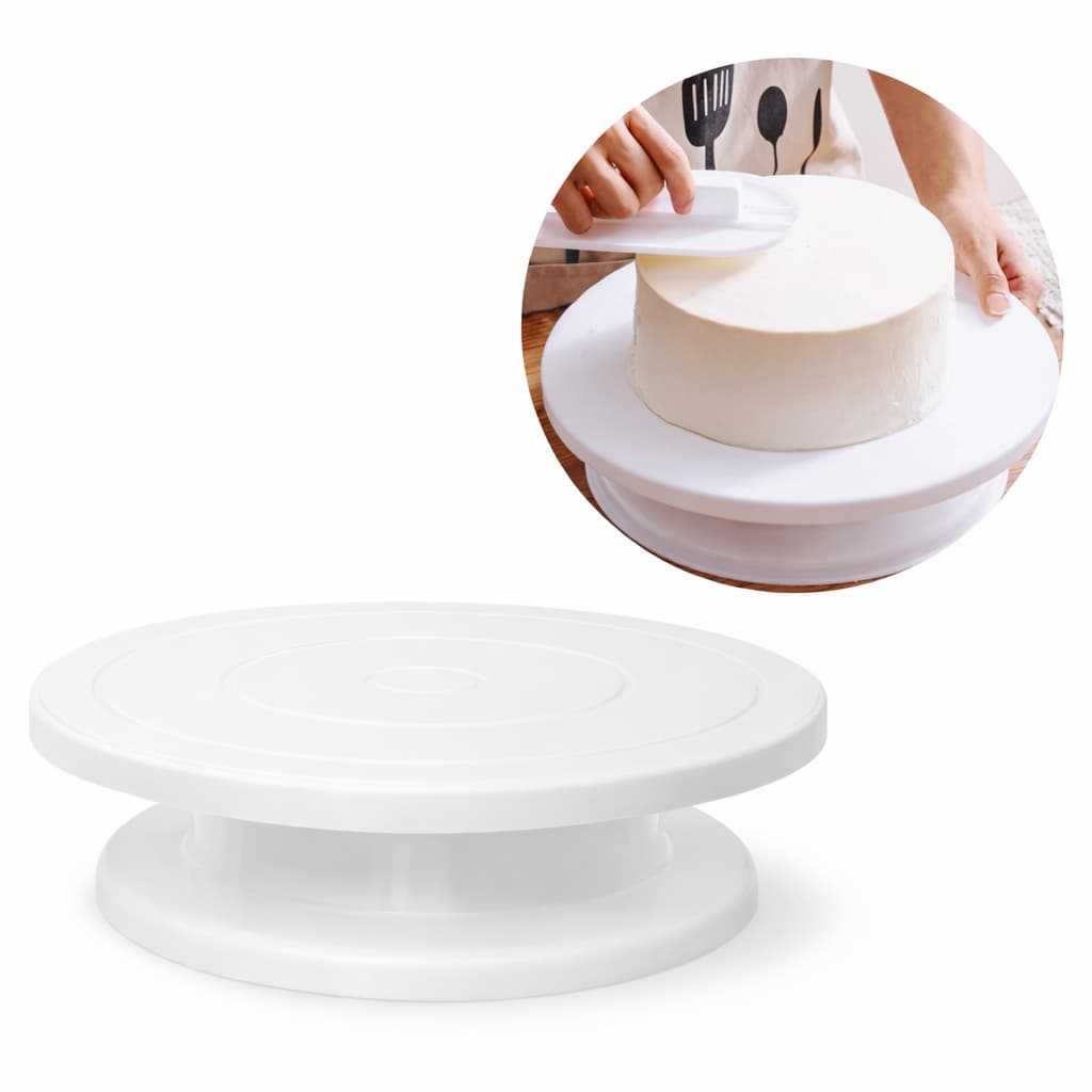Bailarina Giratória para Bolos 28cm Prato Giratório Boleira para Confeitaria e Decoração