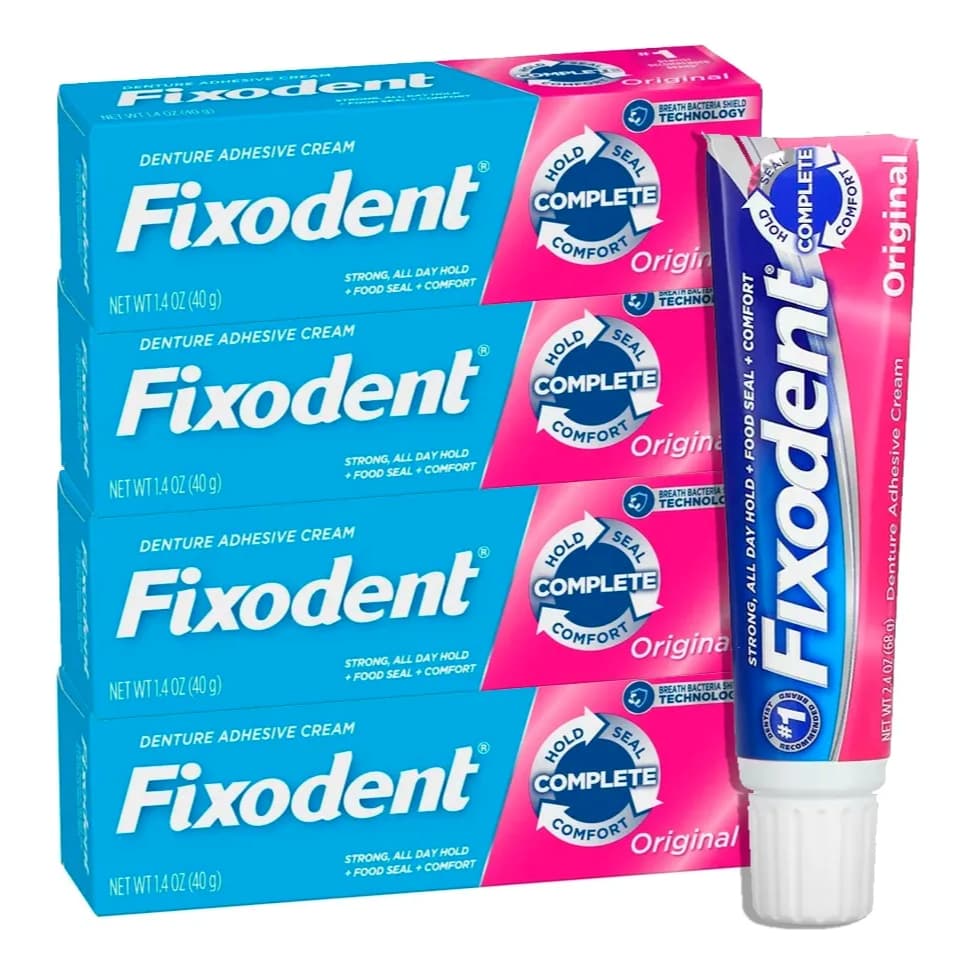 Kit Com 04 Fixodent 68g 100% Original (4 Tubos)