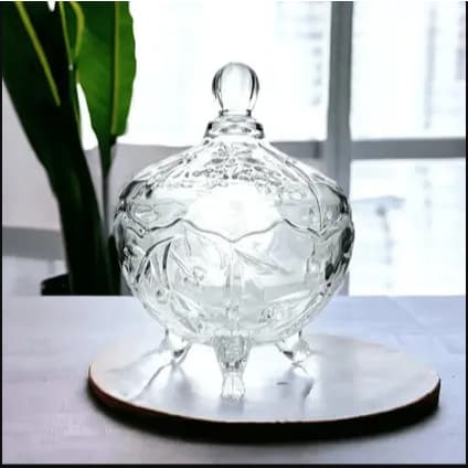 BOMBONIERE DE VIDRO 500ML 18X13CM - FLASHGOODS - F0189