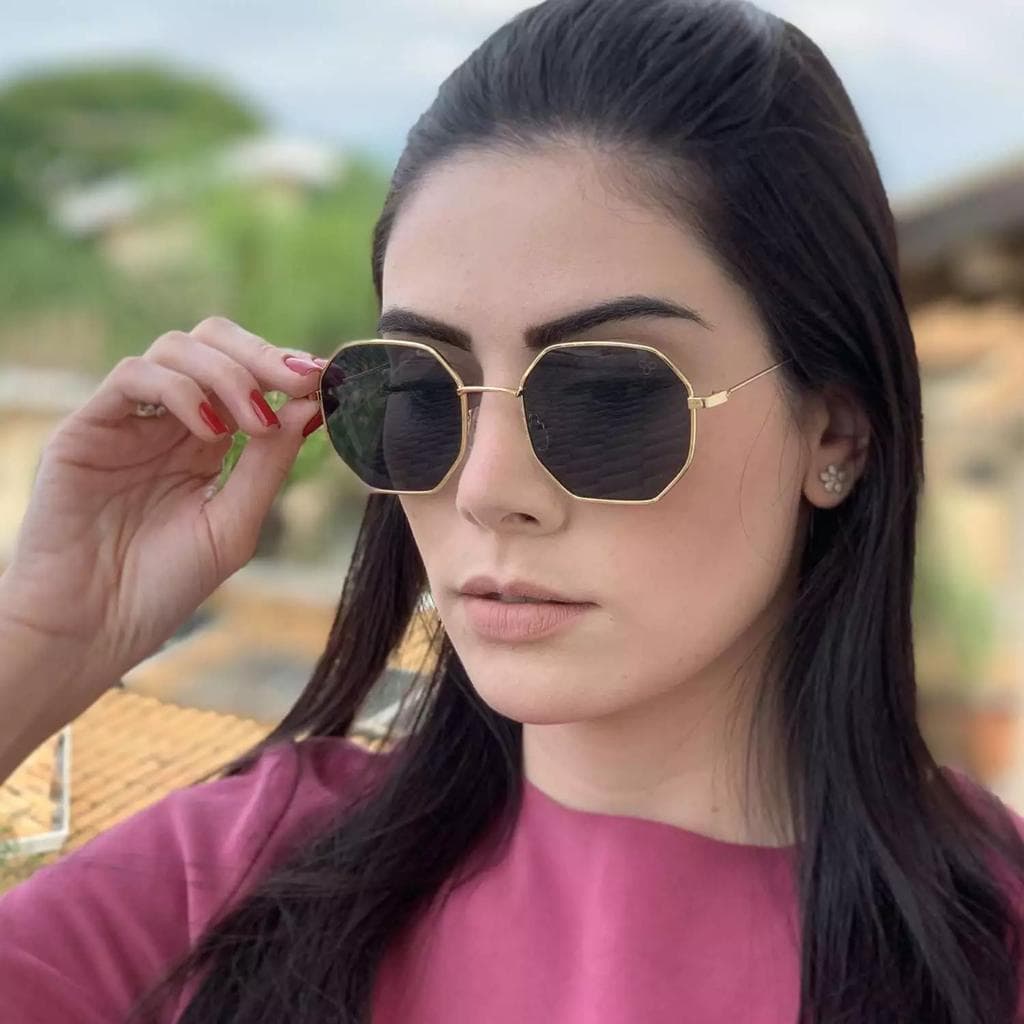 Óculos de Sol Clássico, estilo TopGun com proteção UV400 + Brinde Feminino Aleatório | Promoção