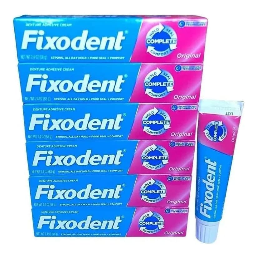 Kit 6 Fixodent Original 100% 68g - 12x Sem Juros