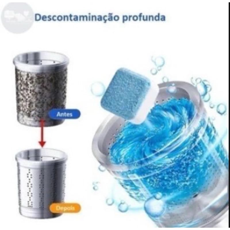 Pastilhas Efervescentes para Máquina de Lavar Roupas – Limpeza Profunda e Eficaz
