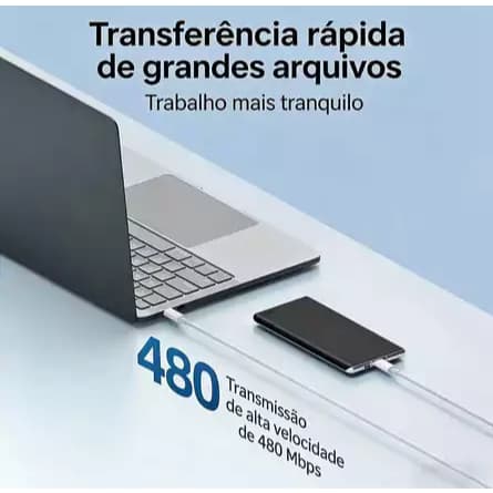 Cabo de Dados ONE·X Tipo c -Tipo c - Carregamento Rápido 60w